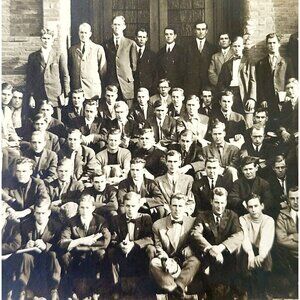 RPPC College Students Colby Postcard c1910s Maine University School DWS5C